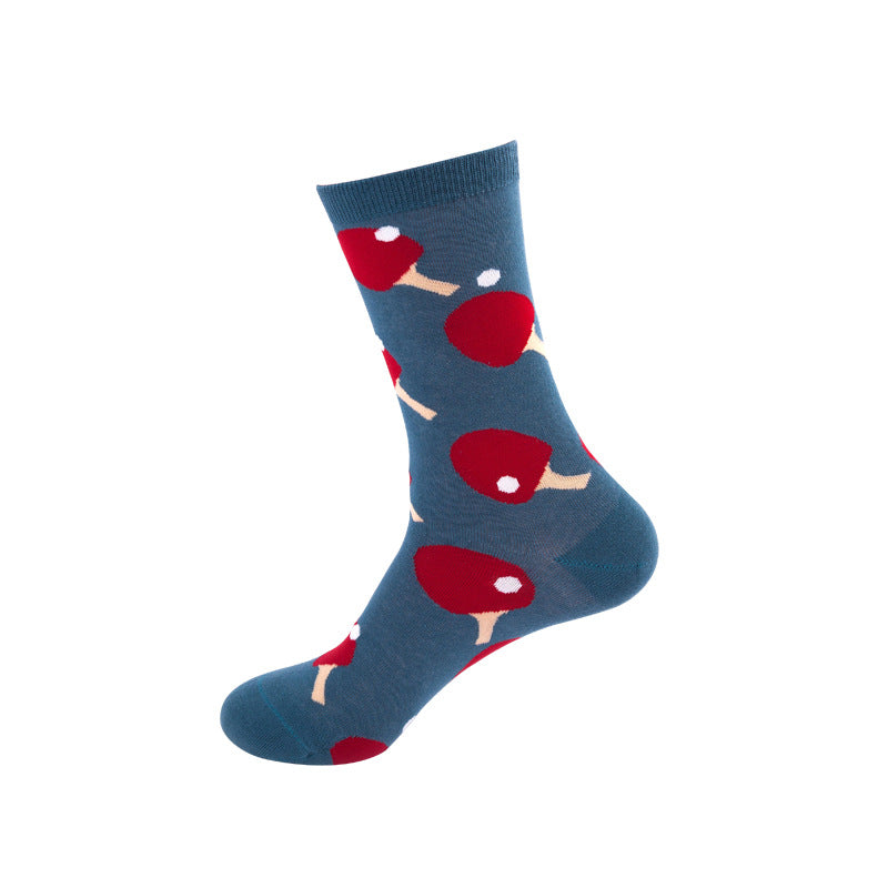 Colorful Mid-Tube Socks for Men & Women | Trendy Cotton Crew Socks
