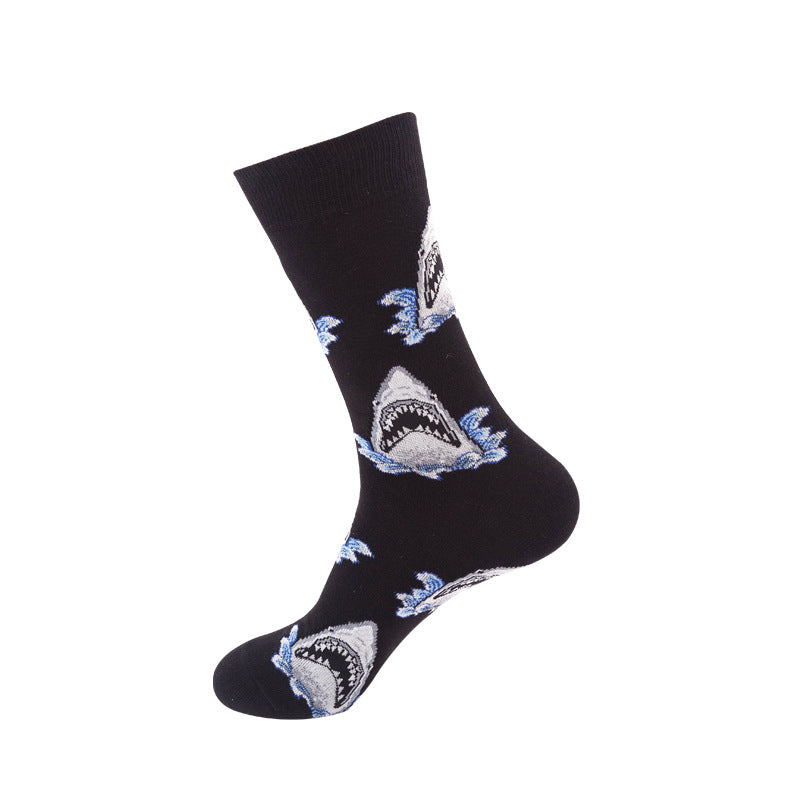 Colorful Mid-Tube Socks for Men & Women | Trendy Cotton Crew Socks