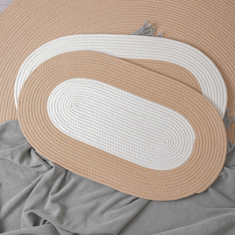 Absorbent Cotton Thread Floor Mat - Non-Slip Bedroom, Bathroom, Living Room & Porch Mat