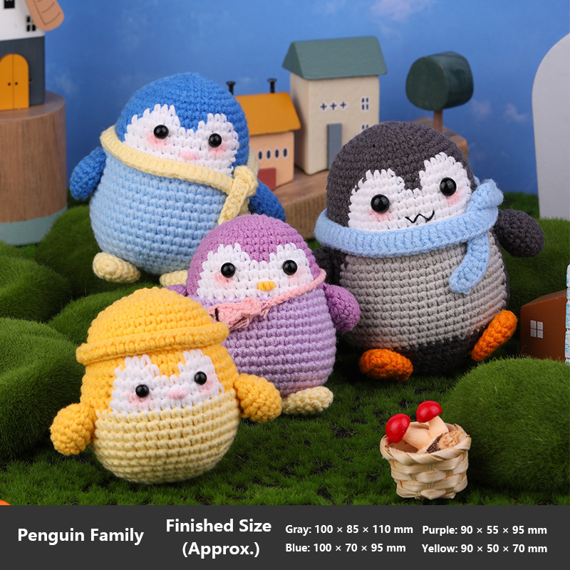 DIY Crochet Doll Kit – Knitting Plush Doll Material Package Set for Beginners