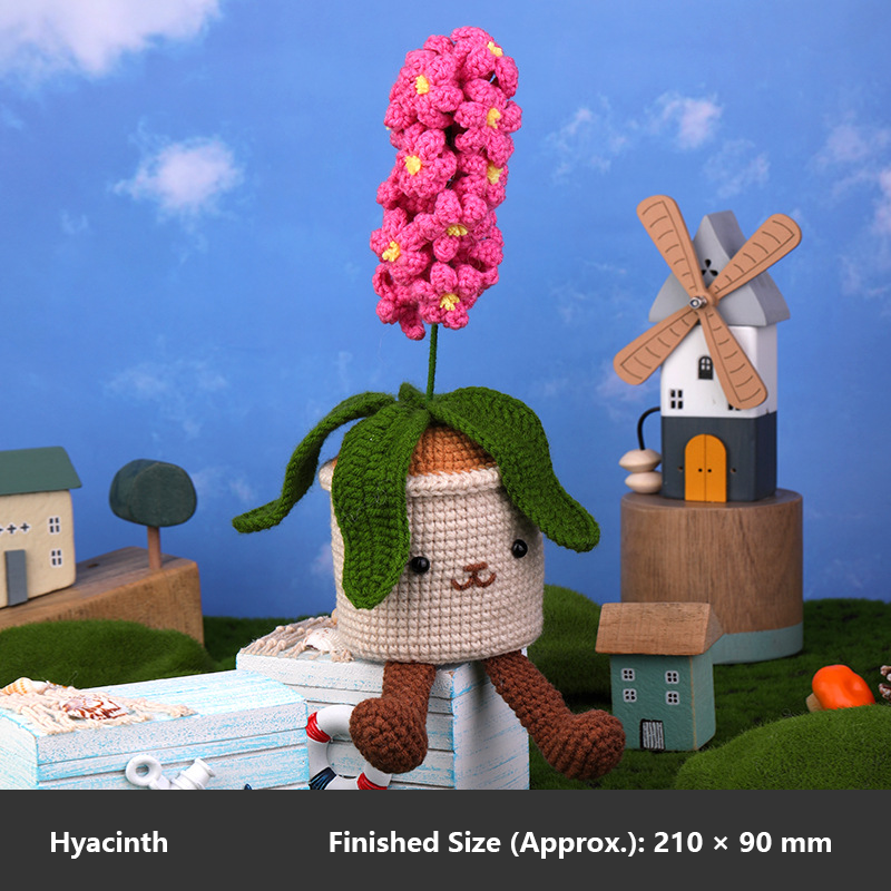 DIY Crochet Doll Kit – Knitting Plush Doll Material Package Set for Beginners