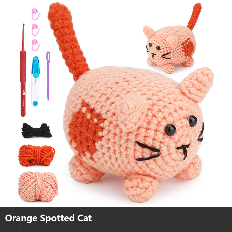 DIY Crochet Doll Kit – Knitting Plush Doll Material Package Set for Beginners
