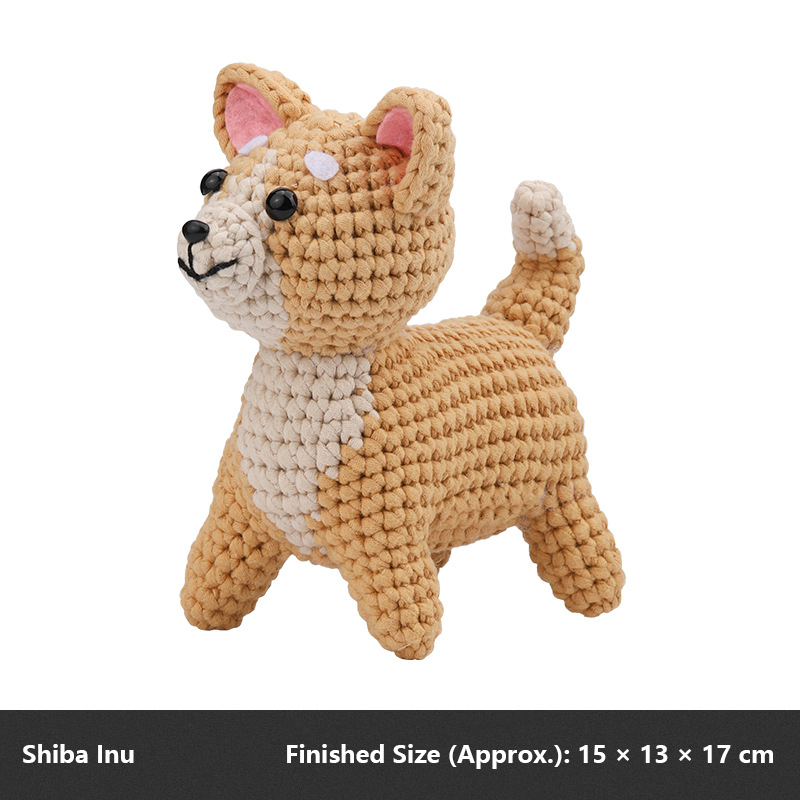DIY Crochet Doll Kit – Knitting Plush Doll Material Package Set for Beginners