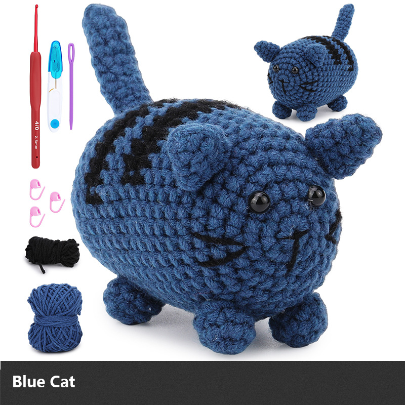 DIY Crochet Doll Kit – Knitting Plush Doll Material Package Set for Beginners