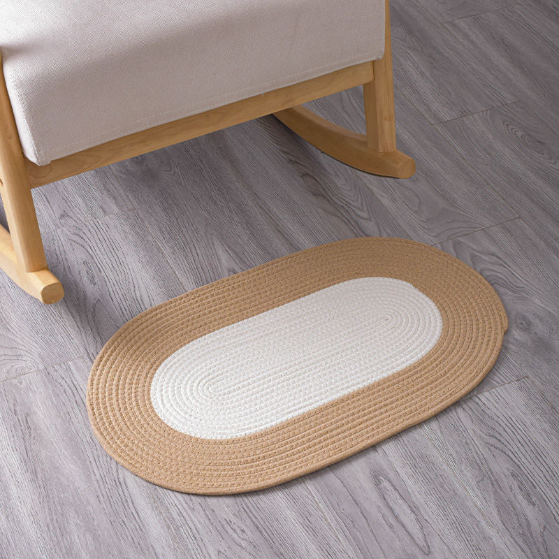Absorbent Cotton Thread Floor Mat - Non-Slip Bedroom, Bathroom, Living Room & Porch Mat