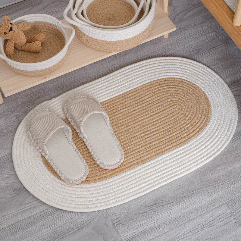 Absorbent Cotton Thread Floor Mat - Non-Slip Bedroom, Bathroom, Living Room & Porch Mat