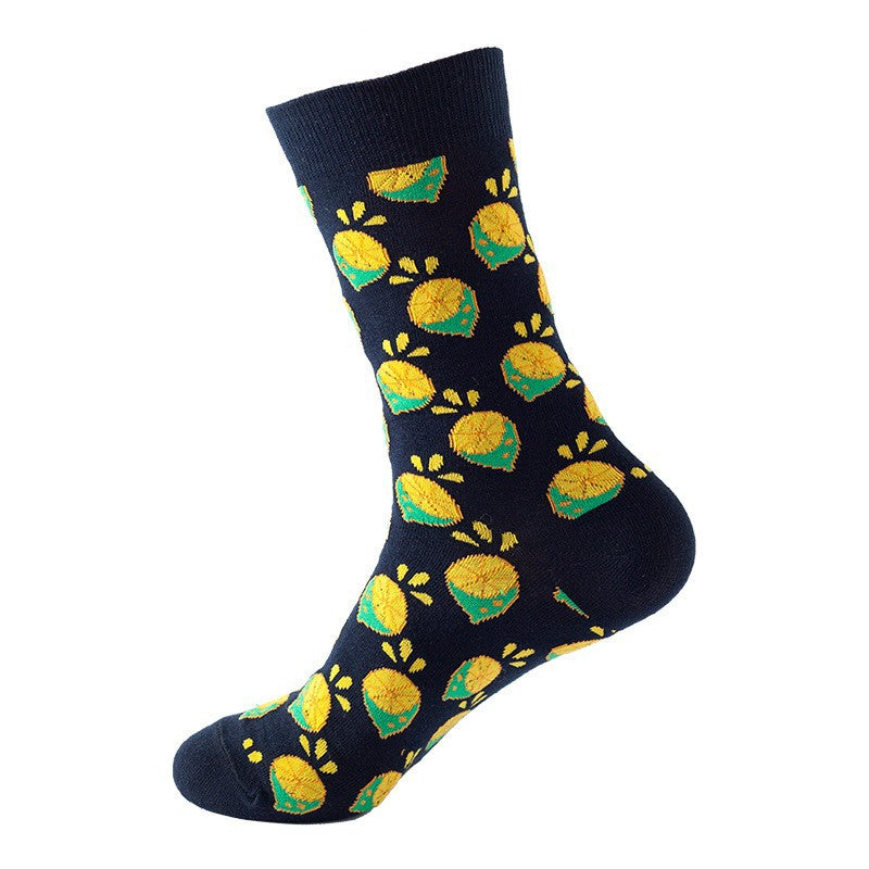 Colorful Mid-Tube Socks for Men & Women | Trendy Cotton Crew Socks