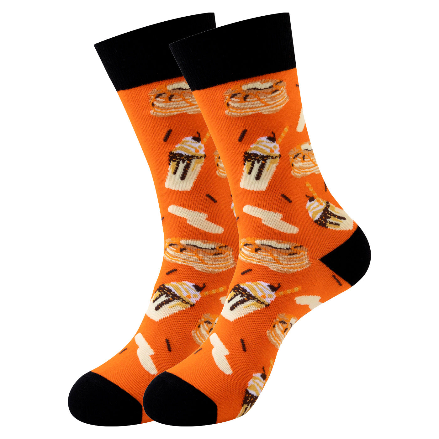 Trendy Mid-Calf Cotton Socks | Unisex Crew Socks | Fall Winter Fashion Socks