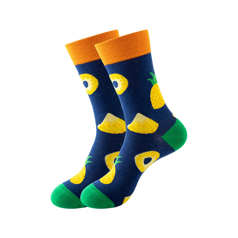 Trendy Mid-Calf Cotton Socks | Unisex Crew Socks | Fall Winter Fashion Socks
