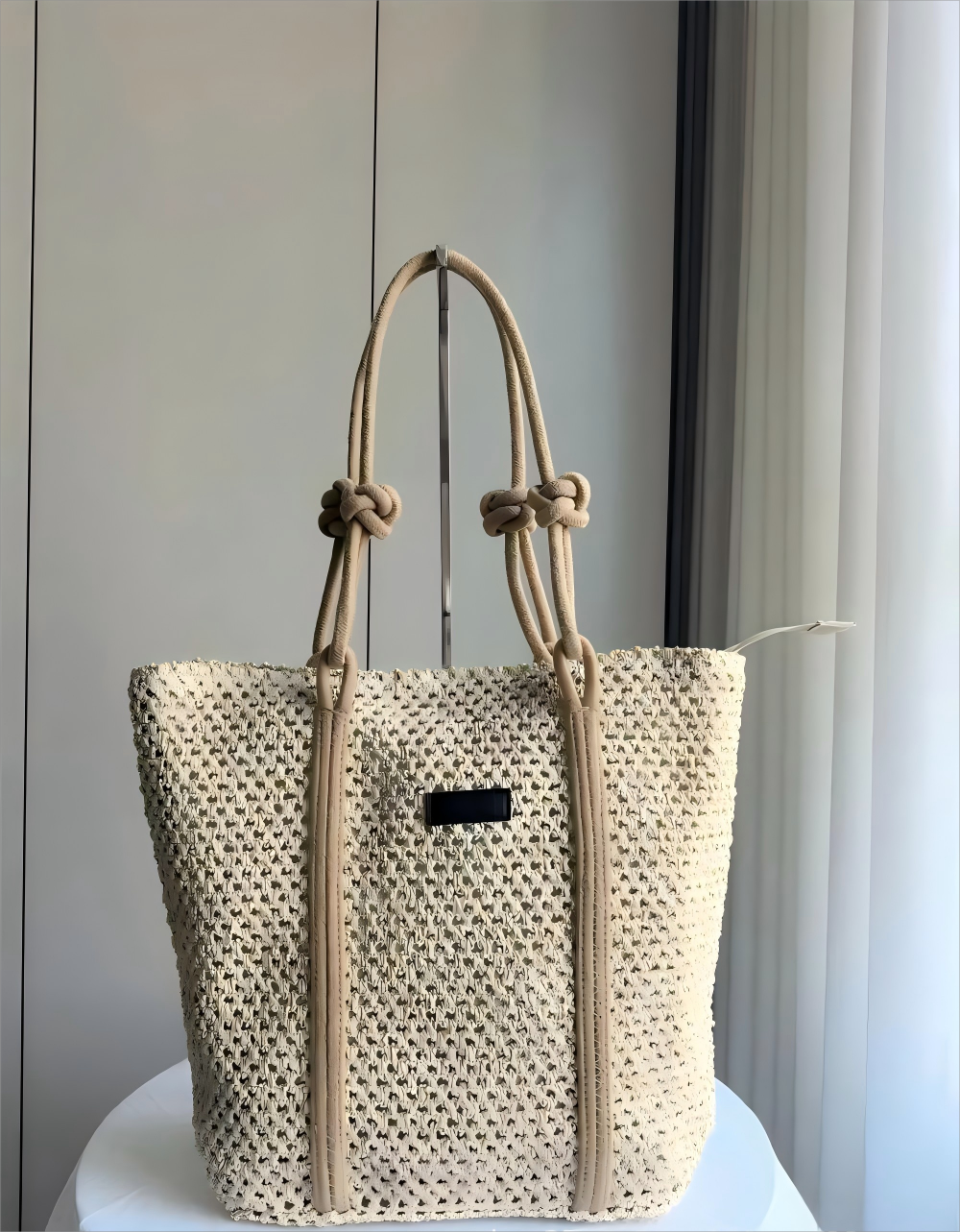INS Style Hollow Woven Shoulder Bag – Large Capacity Summer Tote for Women