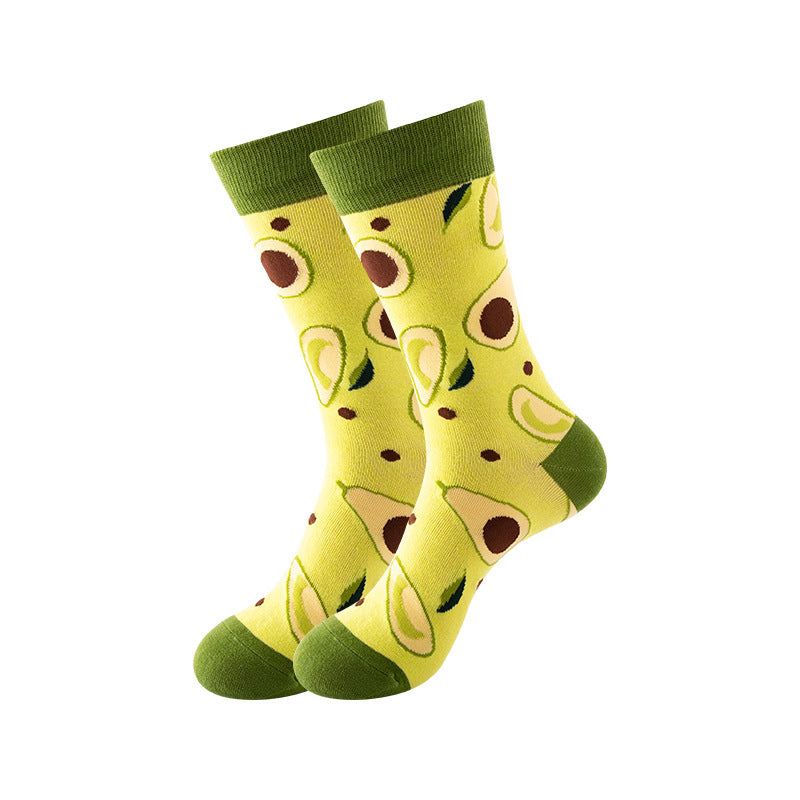 Trendy Mid-Calf Cotton Socks | Unisex Crew Socks | Fall Winter Fashion Socks