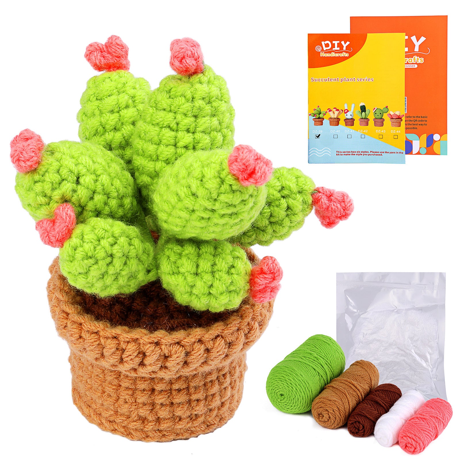 DIY Crochet Doll Kit – Knitting Plush Doll Material Package Set for Beginners
