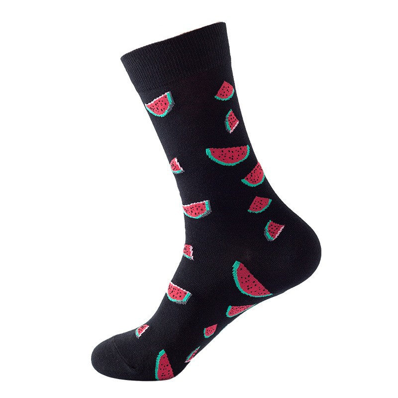 Colorful Mid-Tube Socks for Men & Women | Trendy Cotton Crew Socks