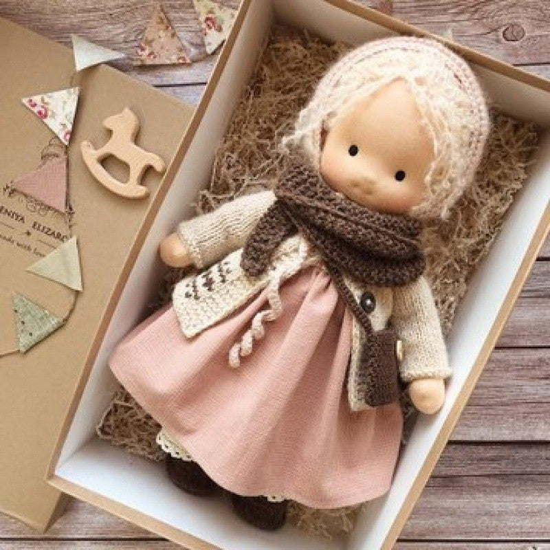 Handmade Cotton Waldorf Doll Kit – DIY Art Doll for Collectors & Crafters
