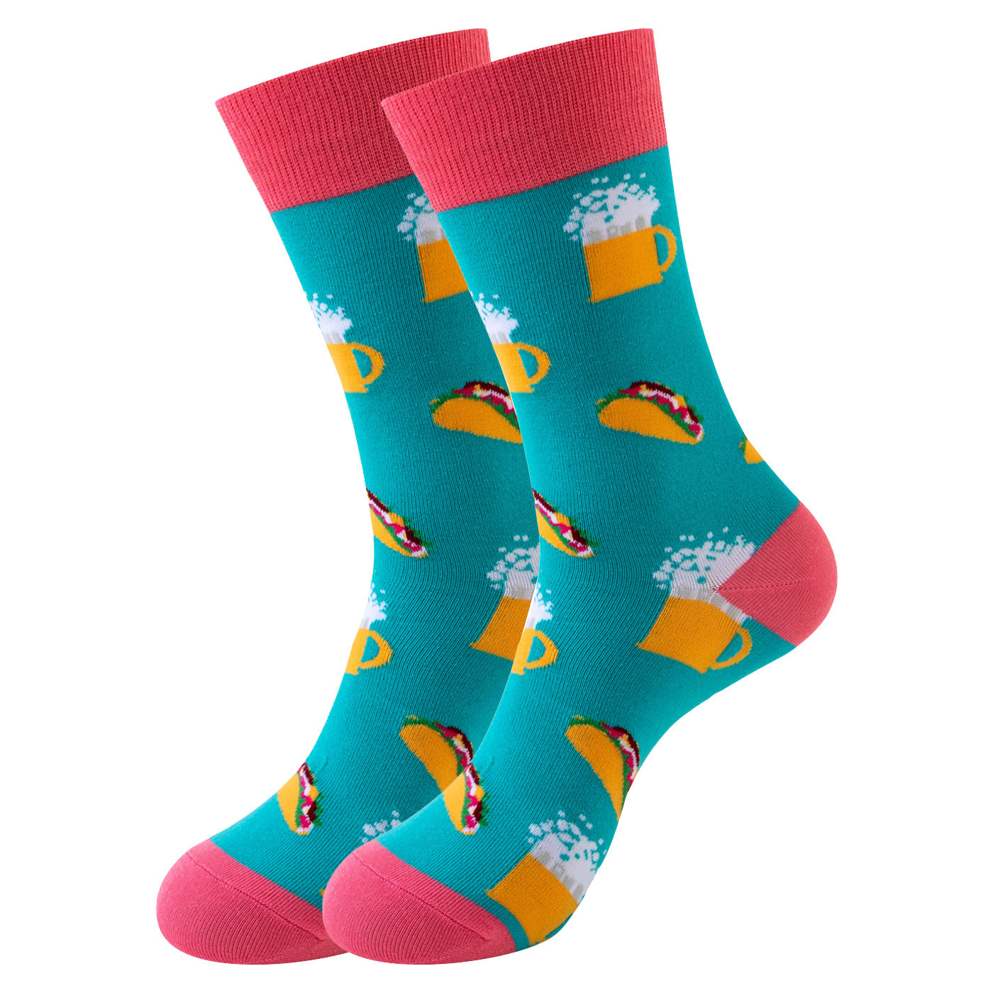 Trendy Mid-Calf Cotton Socks | Unisex Crew Socks | Fall Winter Fashion Socks