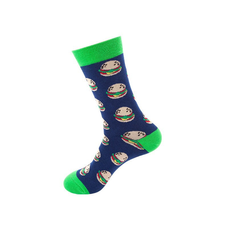 Colorful Mid-Tube Socks for Men & Women | Trendy Cotton Crew Socks