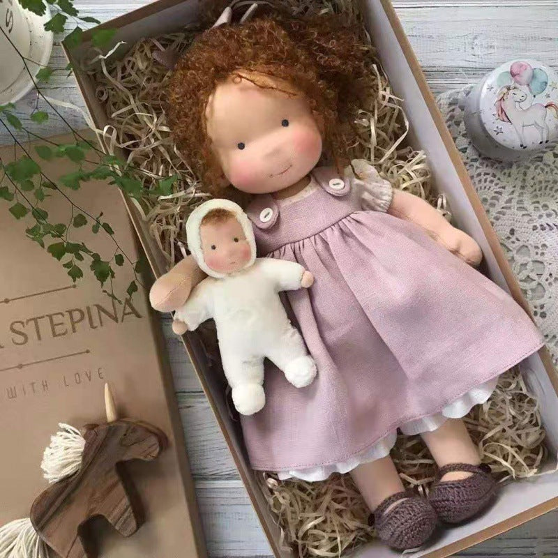 Handmade Cotton Waldorf Doll Kit – DIY Art Doll for Collectors & Crafters