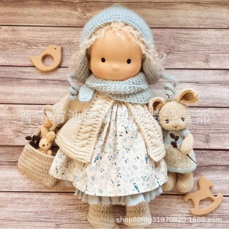 Handmade Cotton Waldorf Doll Kit – DIY Art Doll for Collectors & Crafters