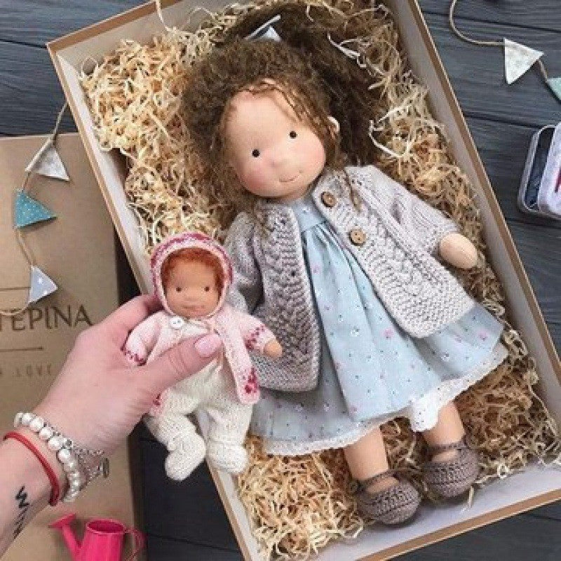 Handmade Cotton Waldorf Doll Kit – DIY Art Doll for Collectors & Crafters