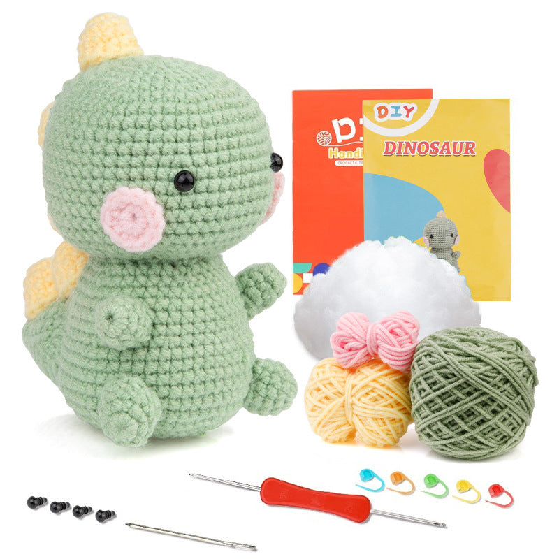 DIY Crochet Doll Kit – Knitting Plush Doll Material Package Set for Beginners