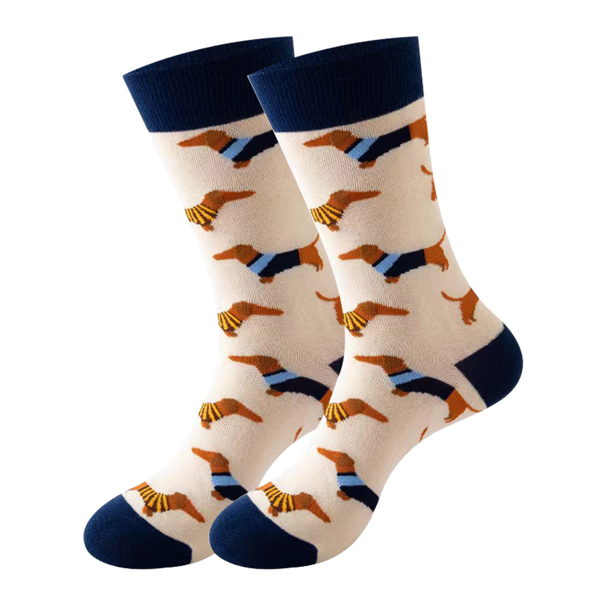 Trendy Mid-Calf Cotton Socks | Unisex Crew Socks | Fall Winter Fashion Socks