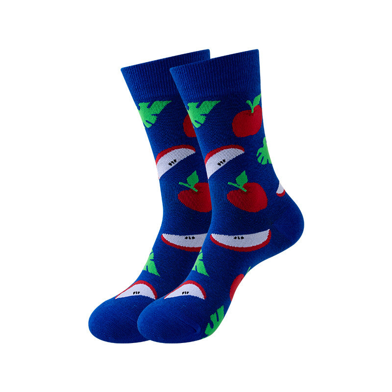 Trendy Mid-Calf Cotton Socks | Unisex Crew Socks | Fall Winter Fashion Socks