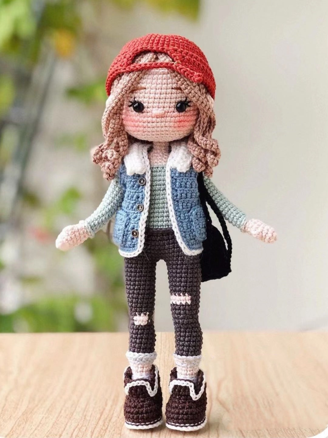 Wool Crochet Doll Kit – DIY Knitting Set with Clothes & Accessories