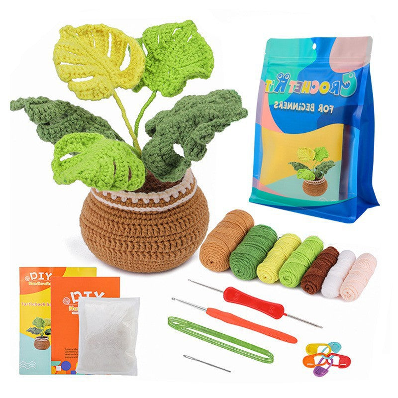 DIY Crochet Doll Kit – Knitting Plush Doll Material Package Set for Beginners