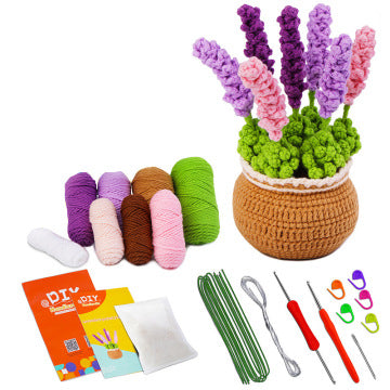 DIY Crochet Doll Kit – Knitting Plush Doll Material Package Set for Beginners