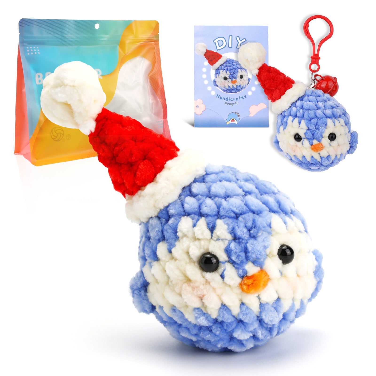 DIY Crochet Doll Kit – Knitting Plush Doll Material Package Set for Beginners