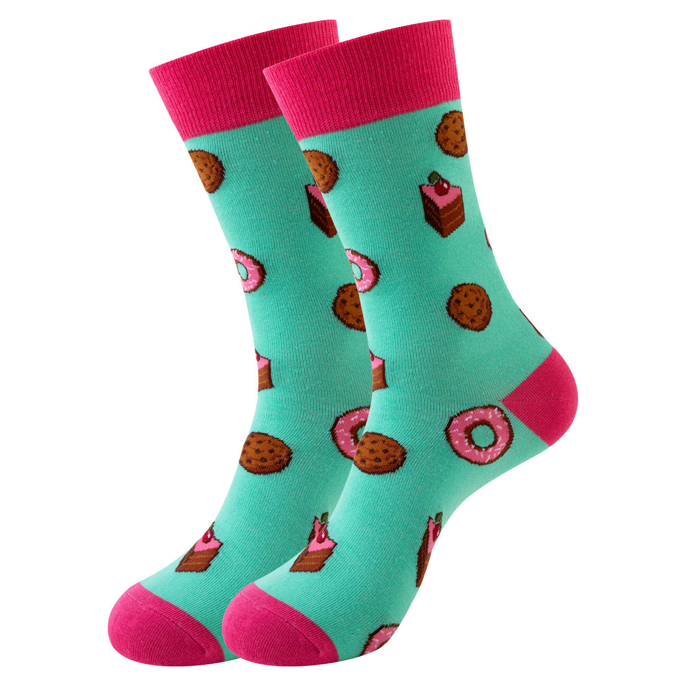 Trendy Mid-Calf Cotton Socks | Unisex Crew Socks | Fall Winter Fashion Socks