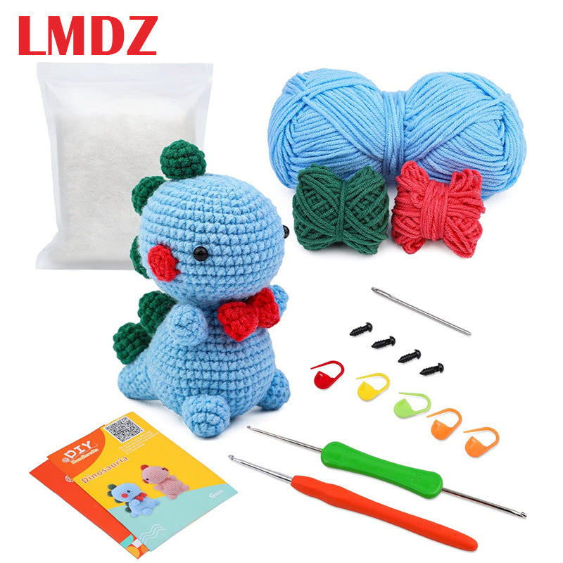 DIY Crochet Doll Kit – Knitting Plush Doll Material Package Set for Beginners