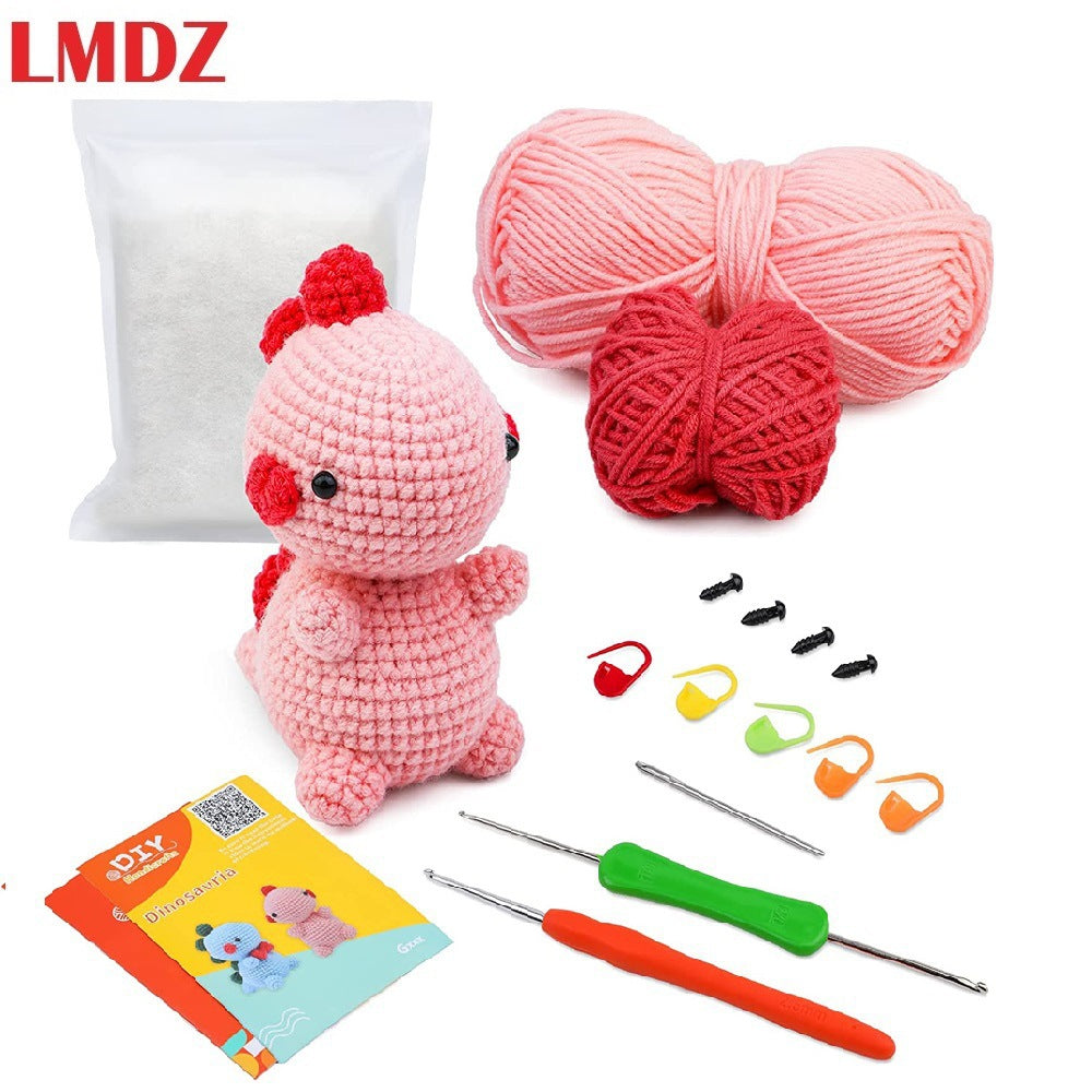 DIY Crochet Doll Kit – Knitting Plush Doll Material Package Set for Beginners