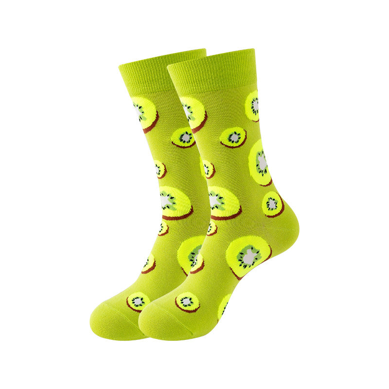Trendy Mid-Calf Cotton Socks | Unisex Crew Socks | Fall Winter Fashion Socks