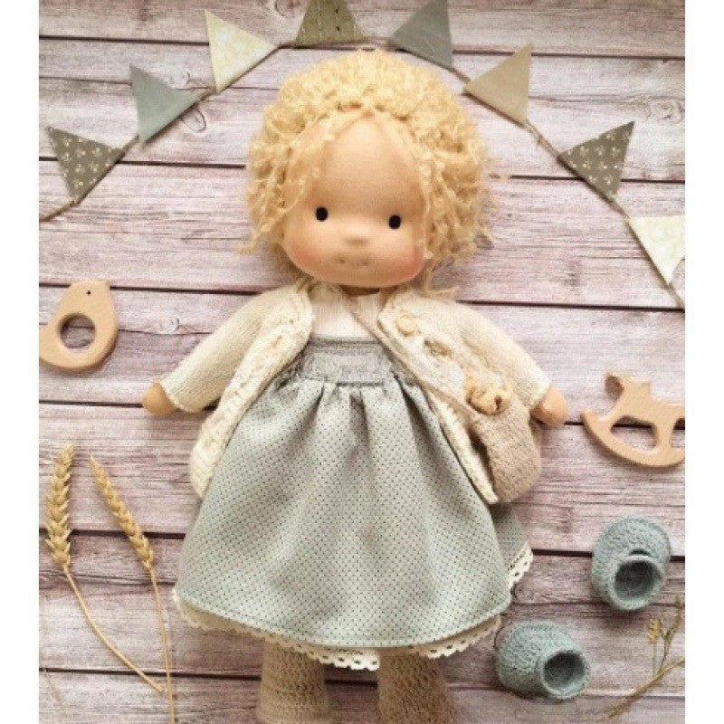 Handmade Cotton Waldorf Doll Kit – DIY Art Doll for Collectors & Crafters