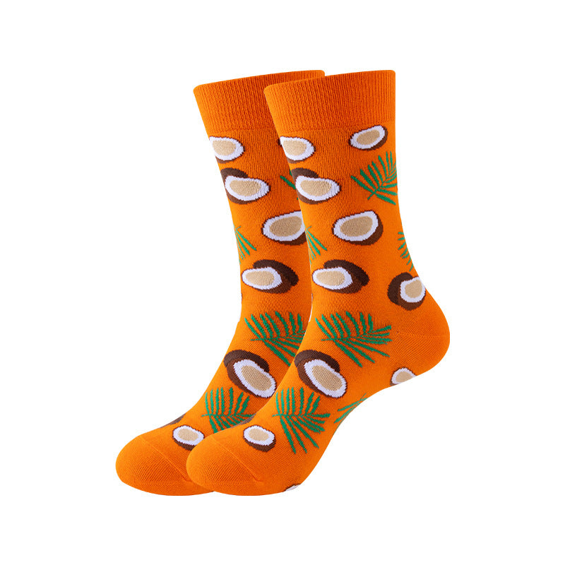 Trendy Mid-Calf Cotton Socks | Unisex Crew Socks | Fall Winter Fashion Socks