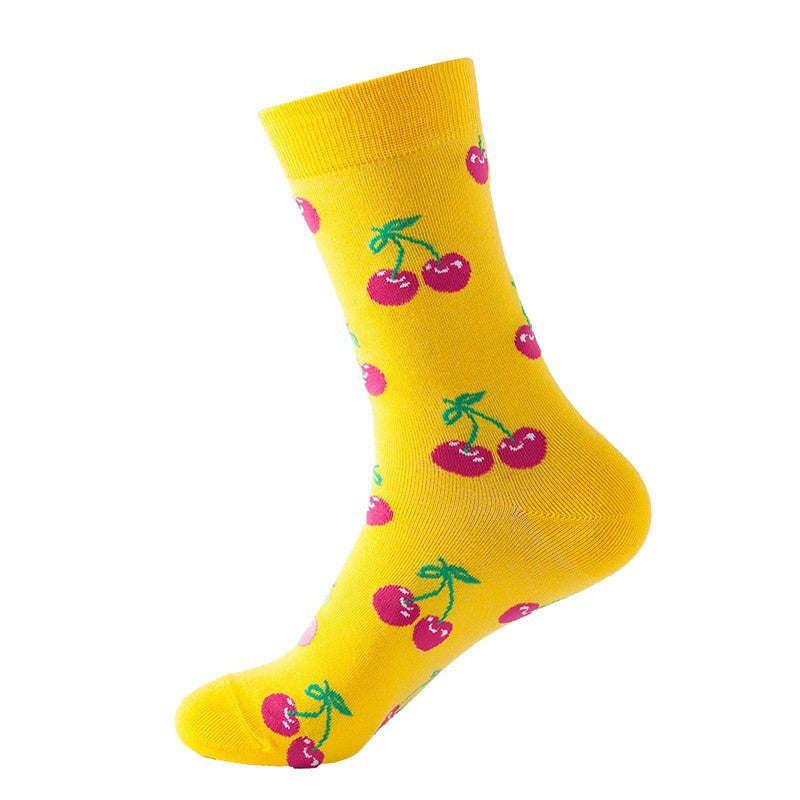 Colorful Mid-Tube Socks for Men & Women | Trendy Cotton Crew Socks