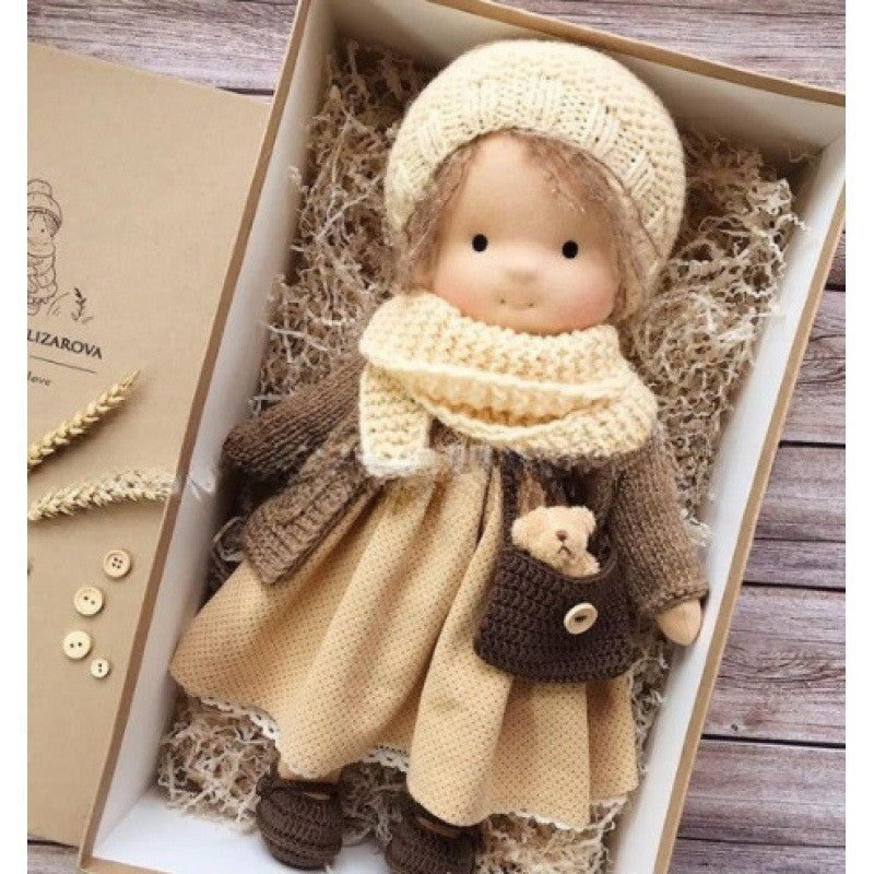 Handmade Cotton Waldorf Doll Kit – DIY Art Doll for Collectors & Crafters