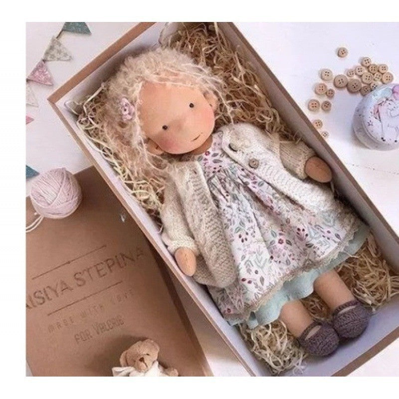 Handmade Cotton Waldorf Doll Kit – DIY Art Doll for Collectors & Crafters
