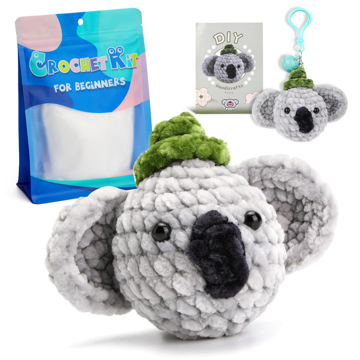 DIY Crochet Doll Kit – Knitting Plush Doll Material Package Set for Beginners