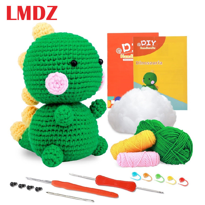 DIY Crochet Doll Kit – Knitting Plush Doll Material Package Set for Beginners