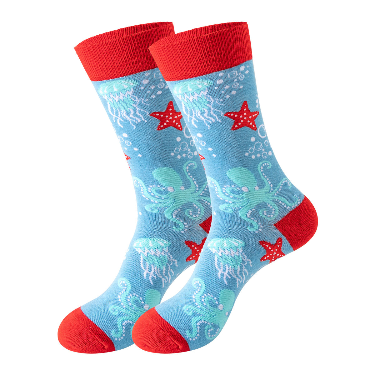 Trendy Mid-Calf Cotton Socks | Unisex Crew Socks | Fall Winter Fashion Socks