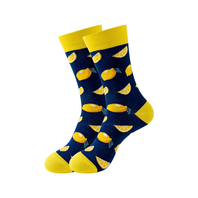 Trendy Mid-Calf Cotton Socks | Unisex Crew Socks | Fall Winter Fashion Socks
