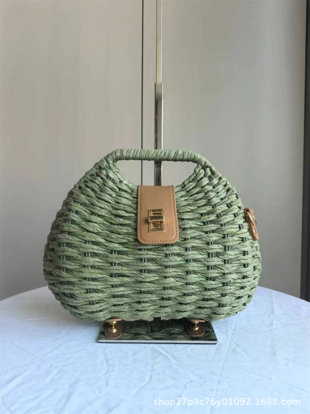 Straw Woven Crossbody Bag – Summer Beach Vacation Handbag for Women