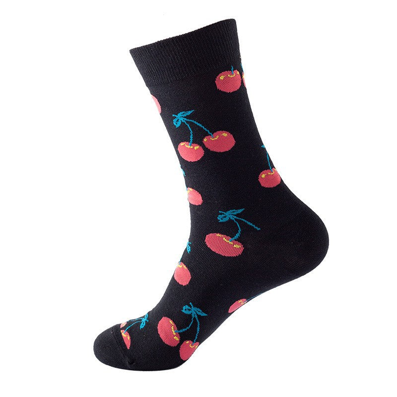 Colorful Mid-Tube Socks for Men & Women | Trendy Cotton Crew Socks