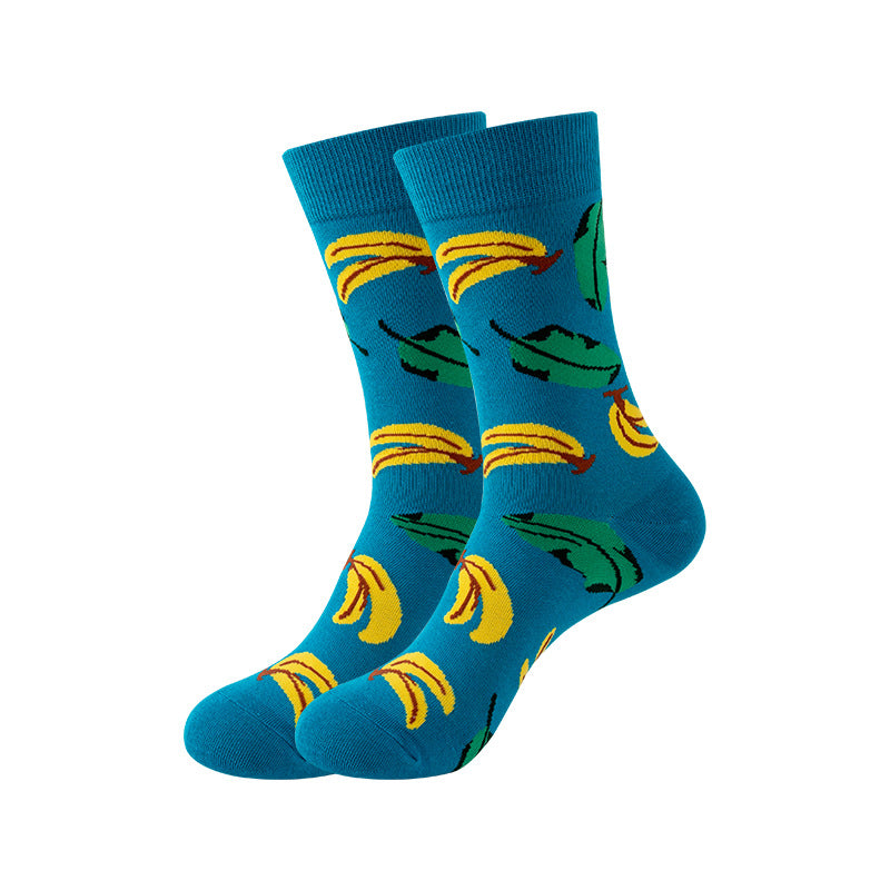 Trendy Mid-Calf Cotton Socks | Unisex Crew Socks | Fall Winter Fashion Socks