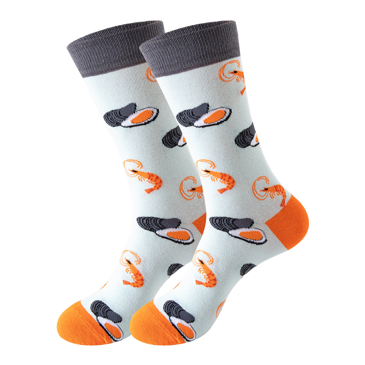 Trendy Mid-Calf Cotton Socks | Unisex Crew Socks | Fall Winter Fashion Socks
