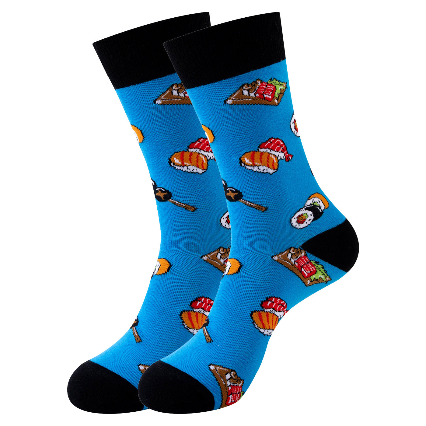 Trendy Mid-Calf Cotton Socks | Unisex Crew Socks | Fall Winter Fashion Socks
