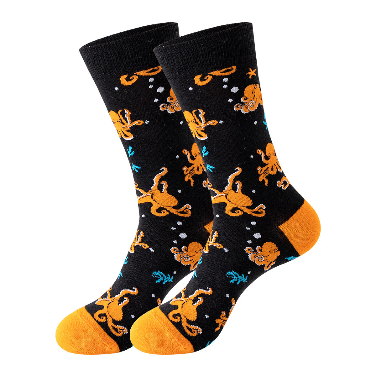 Trendy Mid-Calf Cotton Socks | Unisex Crew Socks | Fall Winter Fashion Socks