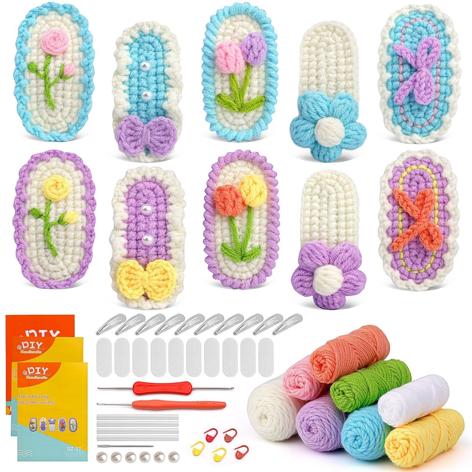 DIY Crochet Doll Kit – Knitting Plush Doll Material Package Set for Beginners